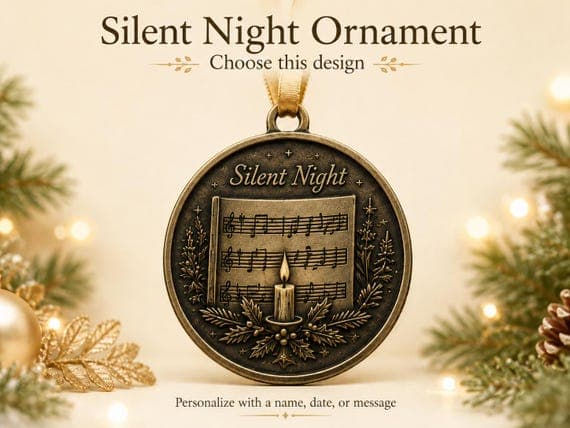 Personalized Church Music Christmas Ornament 4