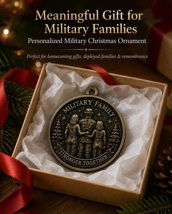 Personalized Military Christmas Ornament 4