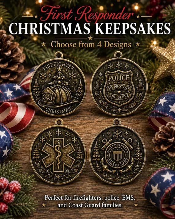 Personalized First Responder Christmas Ornament