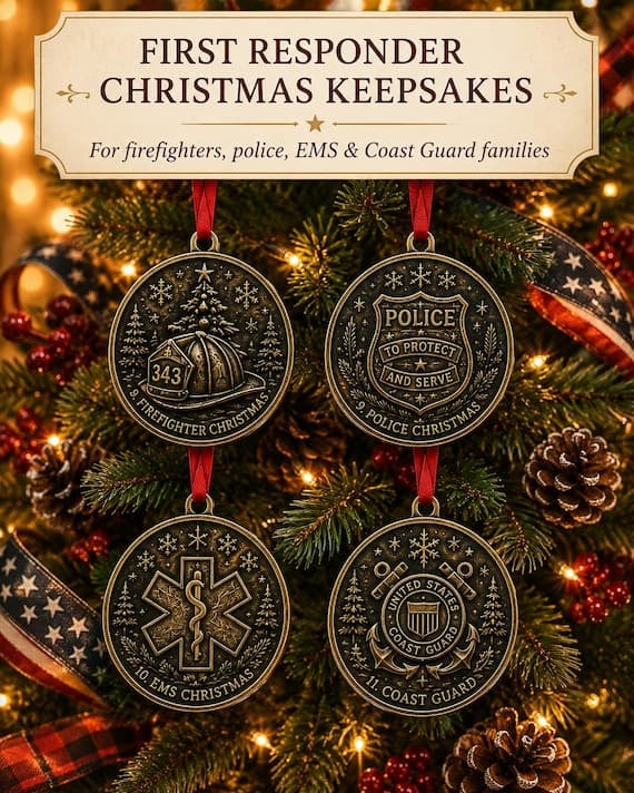 Personalized First Responder Christmas Ornament 4