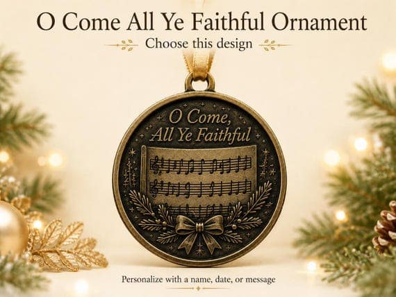 Personalized Church Music Christmas Ornament 3