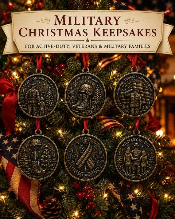 Personalized Military Christmas Ornament