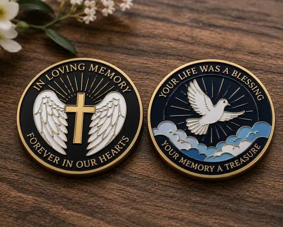 Custom Engraved Enamel Coin